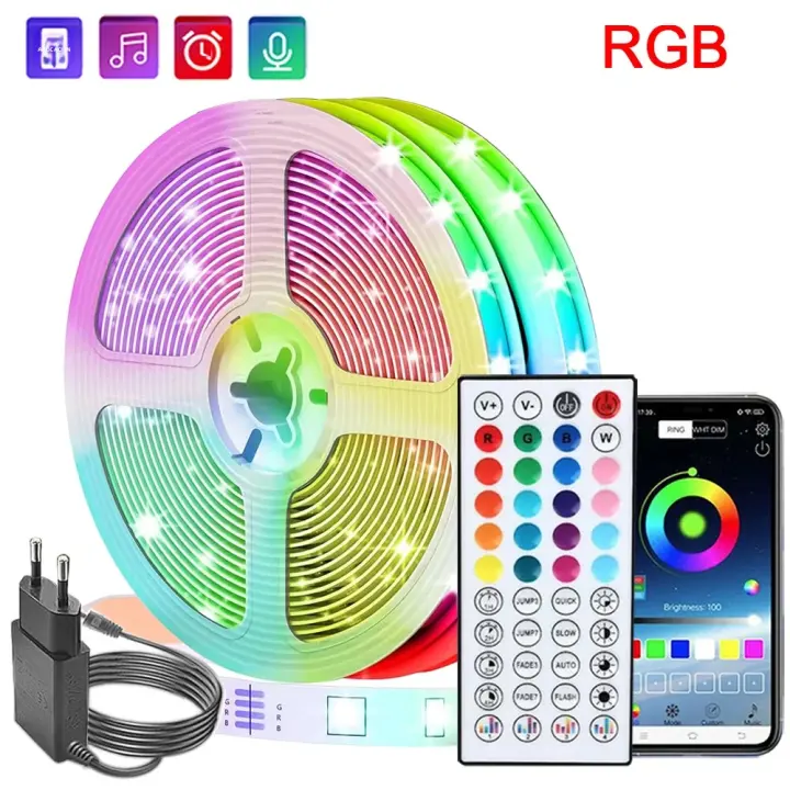 Tira De Luces LED RGB Flexible 10m 20m 30m Para Decoración De Hogar Fiesta TV Musical Sincronización Luz De Fondo Para Habitación - 1