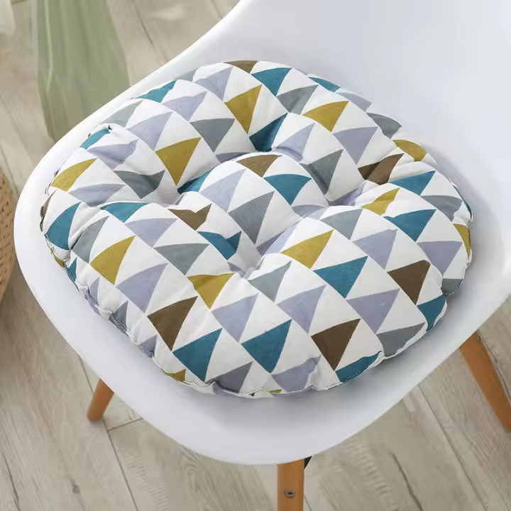 2 cojines redondos acolchados para asiento, ideales para interiores, exteriores, jardines, patios, cocinas y oficinas. - 1