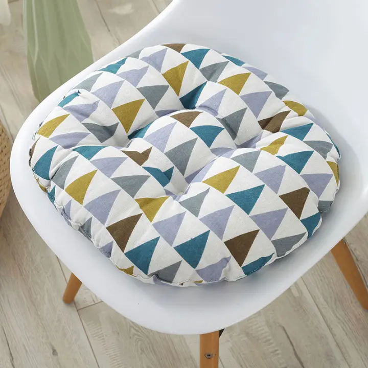2 cojines redondos acolchados para asiento, ideales para interiores, exteriores, jardines, patios, cocinas y oficinas. - 1