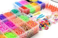 Set De Cajas De Corazones Para Hacer Pulseras Con Banda De Goma Elástica DIY Juguetes Artísticos Para Niños Cinta De Silicona Artesanía Infantil - details 2