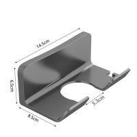 Soporte Para Secador De Pelo De Pared Organizador De Baño Estante Adhesivo Plástico Para Secador Y Linterna Blanco/Gris/Negro - details 1