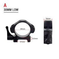 Anillos De Visión Telescópica De Acero Para Rifle De Caza Con Percha Picatinny 25.4mm 30mm Perfil Bajo Medio Alto 2Pcs / Pack Accesorios De Armería - details 8