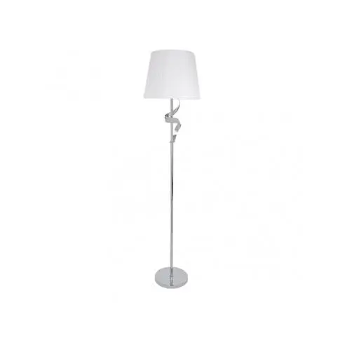 Lámpara de Pie FABRILAMP Baeza Cromo Pantalla Blanca 162x38x38 Cm - Diseño Elegante - 1