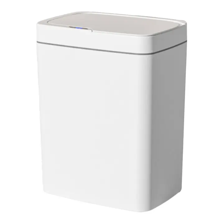 Bandeja De Basura Inteligente 15/18L Con Sensor Automático Recipiente De Residuos Eléctrico Impermeable Para Cocina Baño Ecológico Rectangular - 1