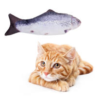 Juguete Para Gatos Pez Interactivo Con Cargador USB Mordedor Eléctrico Realista Para Mascotas Juguetes Chompables Para Gatos Y Perros Suministros Para Mascotas - details 5