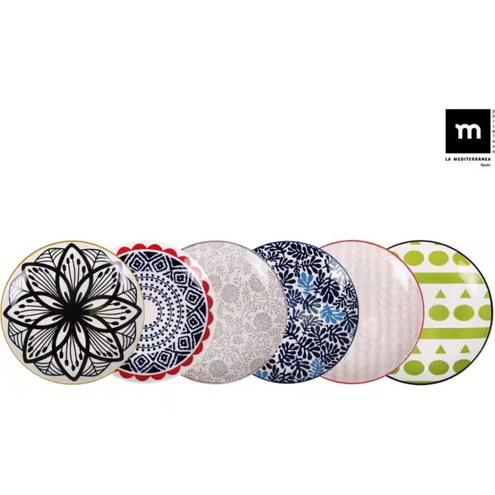 La Mediterránea - Fuente Redonda Estilo Japonés 20cm (1 unidad) Gama Hanae - Práctica, Versátil, Resistente y Apta para Lavavajillas - 1