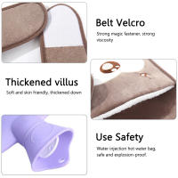 Set De 2 Fundas Para Botella De Agua Caliente De Terciopelo Para Menstruación Y Calentador De Manos Invierno Cubierta De Cintura Con Correa Para Hombres - details 26