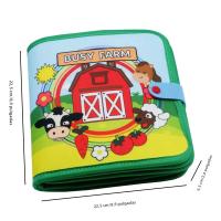 Juguete Sensorial Montessori Para Niños Busy Board Con Historias De Animales De La Granja Juego Educativo Para El Desarrollo De Los Dedos Y Aprendizaje Preescolar Actividades De Viaje - details 10