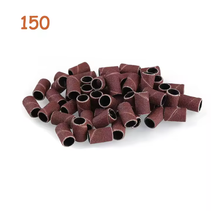 Set De 100 Piezas De Banda De Mecanizado Para Máquina De Manicura Eléctrica 240/180/150/120/80/60 Grit Brocas De Uñas Herramienta De Pedicura De Acero Inoxidable - 1