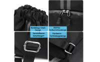 Bolsas de Cuerdas impermeables para Hombre y Mujer, Mochila Deportiva de gimnasio, para Playa - details 0