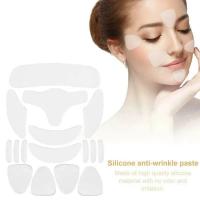 Juego De 16 Piezas De Pegatinas Antienvejecimiento Reutilizables De Silicona Para Mujeres Elevación De Piel Cuidado De Piel Delrostro Y Cuello - details 4