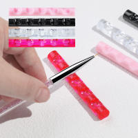 Soporte De Acrílico Para Pinceles De Uñas Y Rotuladores De 5 Cuadrículas Organizador Transparente Para Gel De Uñas Y Pintura - details 1