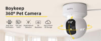 Cámara De Seguridad Para El Hogar Boykeep 2K Con Aplicación En Teléfono 5G/2.4GHz WiFi Visión Nocturna Audio Bidireccional 360° Pan Y Punto Cámara Para Perros Y Bebés - details 0