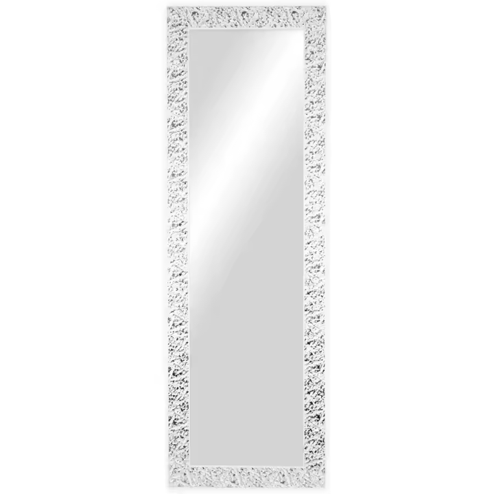 CHELY INTERMARKET | Espejo Pared MOD-148, Cuerpo Entero Blanco-Plateado - 1