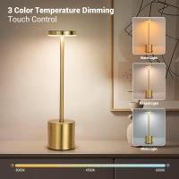 Lámpara De Mesa LED Recargable Toque Metálica Con Ambiente Multicolor Luz Nocturna Creativa Para Decoración Al Aire Libre Y Dormitorio - details 2