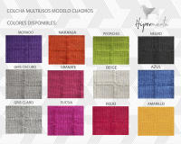 HIPERMANTA. Colcha foulard Multiusos modelo CUADROS. Medida 125X180 cm. Disponible en varios colores. - details 0
