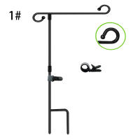 Palo De Bandera De Metal Resistente Al Clima Para Exteriores Con Accesorios Adecuado Para Banderas De Jardín Y Courty - details 4