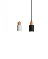 Lámpara Colgante Minimalista Para Dormitorio Y Barra Moderna Nórdica Individual Sin Bombillas Incluidas Metal Blanco Y Negro - details 2