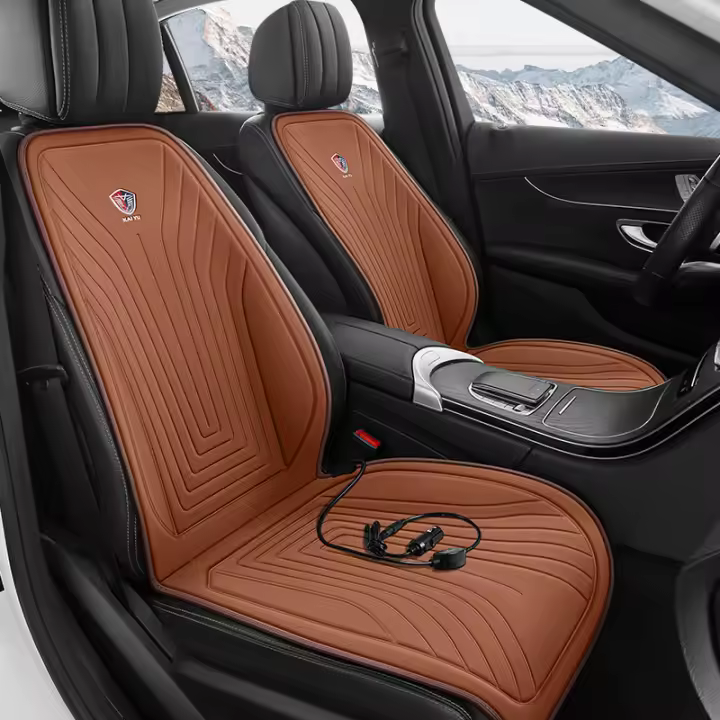 Calienta Asiento De Coche Universal 12V Funda De Almohadilla Calefacción Rápida Para Invierno Funda Caliente Para Asiento De Coche - 1