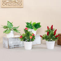 1SET De Plantas Simuladas En Maceta Para Decoración De Oficina Comercial Sala De Estar Estudio Courtyard Decoración Del Hogar Adecuado Para Mesas De Trabajo Y Espacios Comunes - details 26