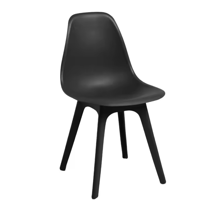 ORION91 Silla NORDIK Elegant Asiento y Patas Color Negro 🖤 46,5x82x39 cm Comedor Oficina Salón Teletrabajo Cocina - SpazioLuzio - 1
