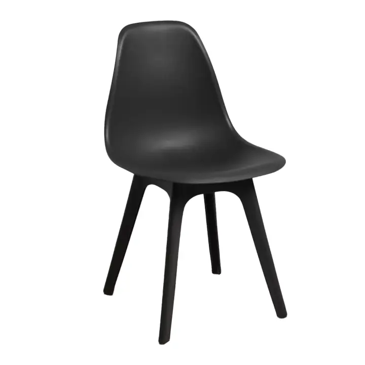 ORION91 Silla NORDIK Elegant Asiento y Patas Color Negro 🖤 46,5x82x39 cm Comedor Oficina Salón Teletrabajo Cocina - SpazioLuzio - 1