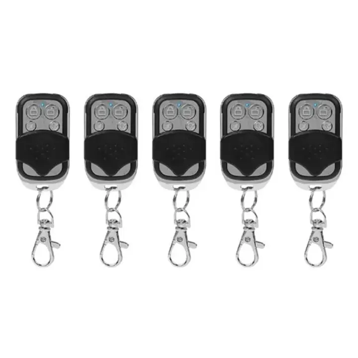 Control Remoto De Puerta De Garage Duplicado 433MHZ 5/10PCS Wireless Metal 4 Botones Para Eletrônicos Porta-Babas Semáforo - 1