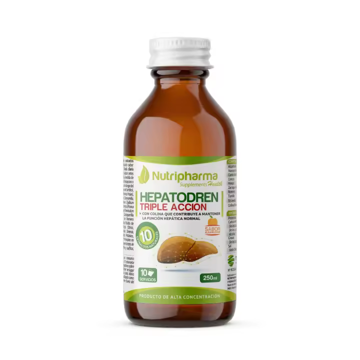 HEPATODREN TRIPLE ACCIÓN 250ml – Drenante Hepático, Gástrico e Intestinal | Nutripharma Supplements - 1