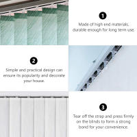12pcs Reparación De Cierres De Venas Verticales Para Cortinas Y Sombrillas Adornos Para Cortinas Tipo De Fibra Sintética - details 4