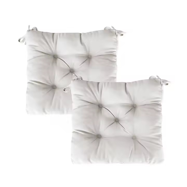 MORE FREE-Cojines para Silla，Cojin de Asiento Decorativo Funda de Poliéster y Relleno de Fibra Hueca 45x45x5cm,Ideal para Comedor, Terraza, Salón y Restaurante - 1
