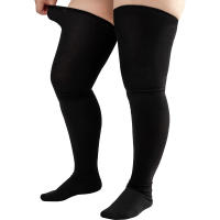 Medias Largas De Pierna Para Mujer Talla Grande Con Estampado Rayado Antideslizantes Para Halloween Accesorio De Costura - details 19