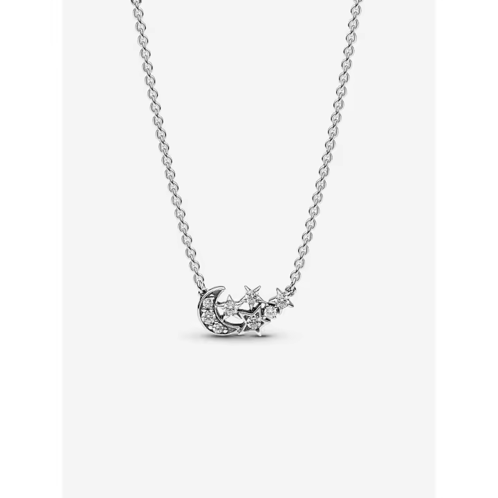 Pandora - Collar de Luna y Estrella brilliant-Plata de Lei - 1