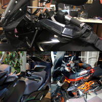 Protector De Mano Para Motocicleta Universal En 7 Colores Resistente Al Viento Aluminio Equipamiento De Protección Motocross - details 1