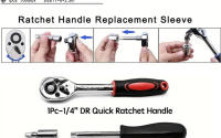 Kit De Herramientas De Reparación De Coche 46pcs Juego De Destornilladores De 1/4 Pulgada Conjunto De Llaves De Torque Y Destornillador Herramienta Mecánica Para Reparación Doméstica Y Automotriz - details 2