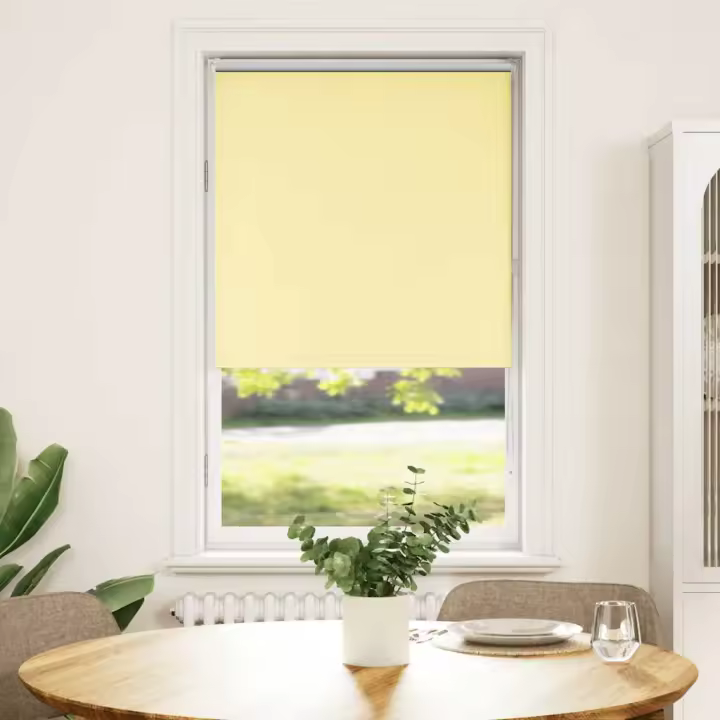 Estor Enrollable Opaco Amarillo 70x150 cm Tela Ancho 65,7 cm - 1