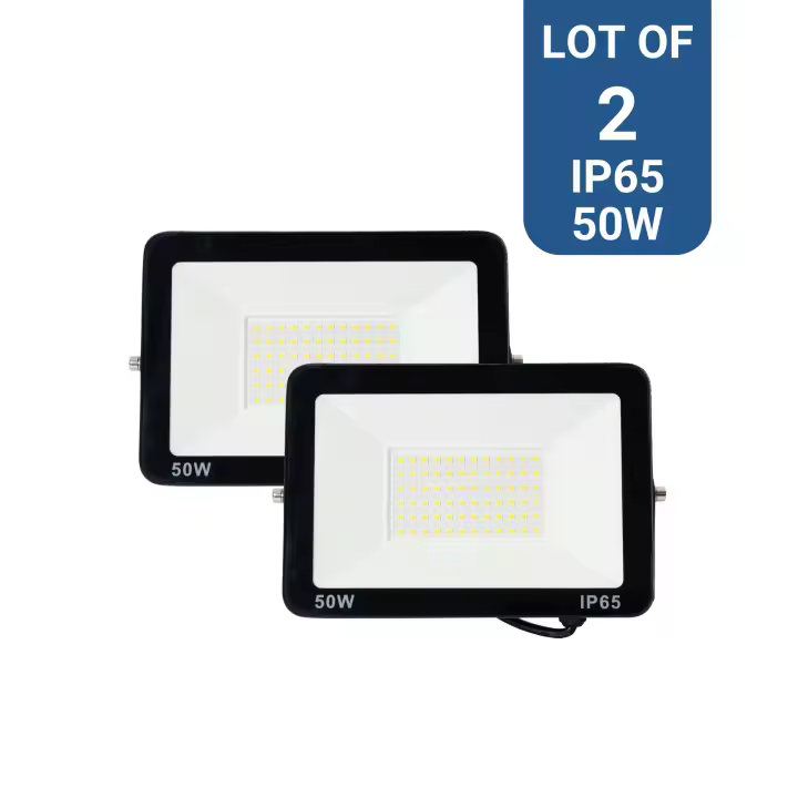 Barcelona LED Pack de 2 proyectores LED exterior 50W - 95lm/W - IP65 - 1