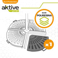 Base para sombrilla en poliresina Aktive Garden triangular - details 2