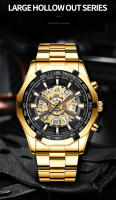 Reloj De Cuarzo Para Hombre BINBOND Marca Top De Lujo Acero Inoxidable Impermeable Con Dial Azul Gran Reloj De Pulsera Hombre - details 4