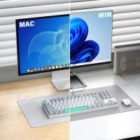 Teclado mecánico 3inuS 87 teclas 5 en 1 con hub dual USB-C y cable hot-swappable - interruptores marrones. - details 15