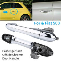 Manija De Puerta Externa Cromada Para Fiat 500 2007-2020 Izquierda O Derecha Parte Exterior 735592026 735592012 - details 0