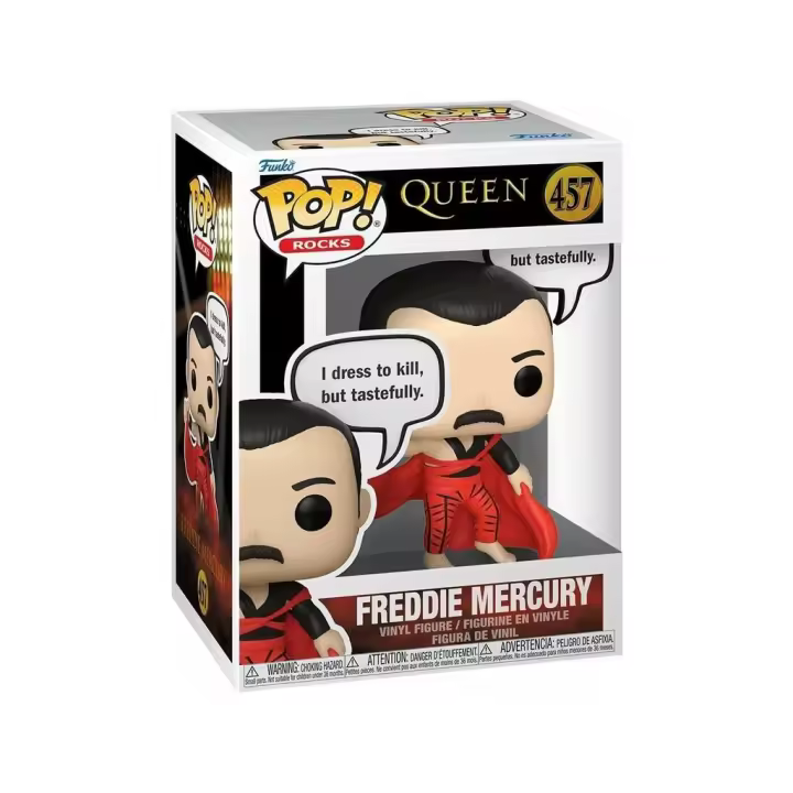 Funko Pop Rocks Queen Figura Freddie Mercury Sayings Juguetes - 1