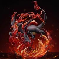 Figura De Acción Anime Pok É Mon Dragón Negro De Fuego 20cm Modelo Estatua Decorativa Para Museo Mágico In-Stock Para Jóvenes De 14 Años Y Más - details 4