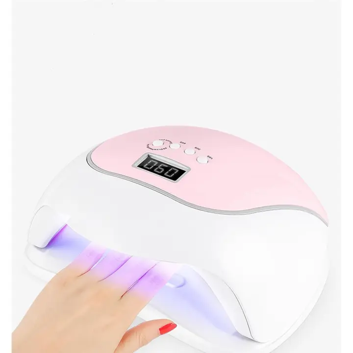 Lámpara de uñas UV, Luz de uñas LED, lámparas de uñas automáticas de 120 W para esmalte de gel, Luz de Curado con 4 temporizadores - 1