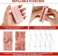 Caja de Hilo Dental portátil Automática Selección de Hilo Dental Hilo Organizador Caso de viaje Caja de Almacenaje Dispensador de Flosser Recargable Cajas Titular - details 1