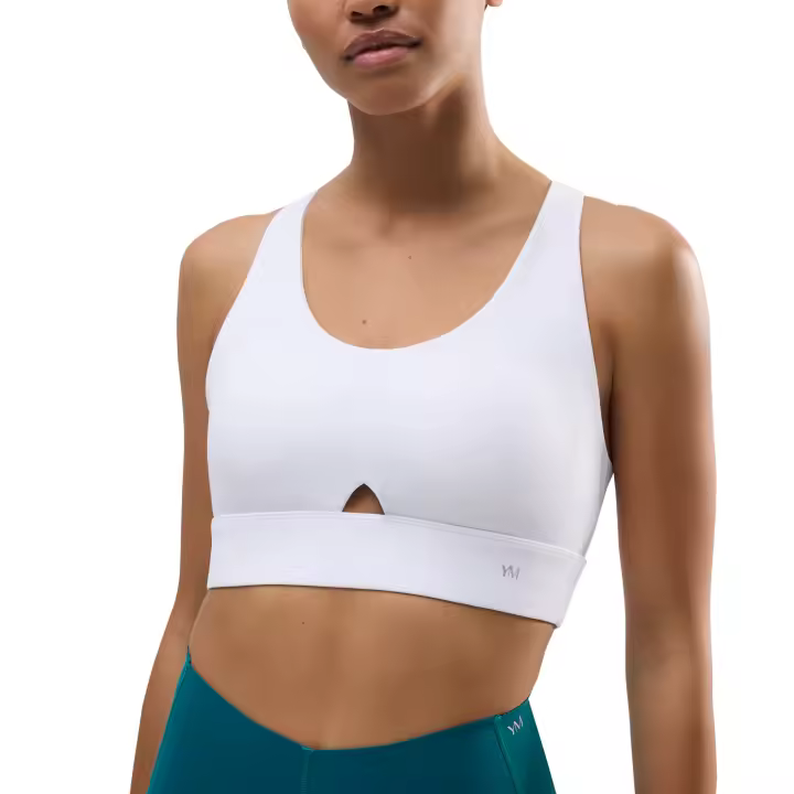 Ysabel Mora - Sujetador deportivo compressive detalle abertura sujeción media blanco - 1