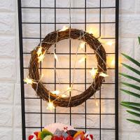Corona Artificial De Navidad De 10-30CM Vine De Rattan Guirnalda De Festivales Anillo De Vino Para Decoración De Fiesta De Navidad - details 7