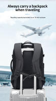 Mochila Multifuncional Fenruien Para Hombres Negocios Clásica De Viaje Con Capacidad Para Portátil De 17.3 Pulgadas Material De Alta Calidad - details 11