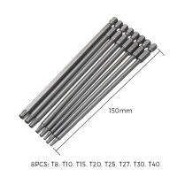 Juego De 11 Piezas De Destornilladores Magnéticos Antirrobo Con Tornillos Torx Y Planos 1/4" Hexagonal Herramienta De Seguridad Para Bricolaje Y Reparación - details 5