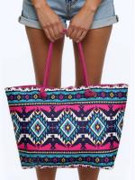 MEJORADA KD-2305 Bolso de Playa - Tote Bag Súper Grande 60x40x20CM con Diseño Étnico Colorido, Ideal para Playa, Compras y Vacaciones - details 7