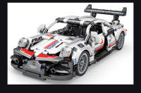 Bloques De Construcción De Coche De Carreras Técnica Super DIY MOC Vehículo Juguetes Para Niños Bloques De Automóvil Con Retroceso - details 5